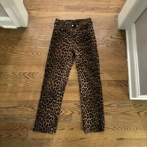Leopard Print Women's Jeans Zara